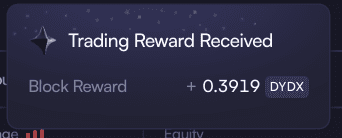 trading reward dyxd