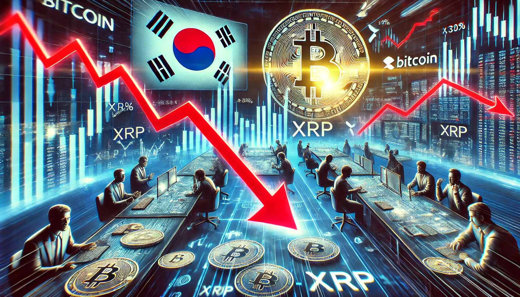 Bitcoin daalt 30 procent zuid korea